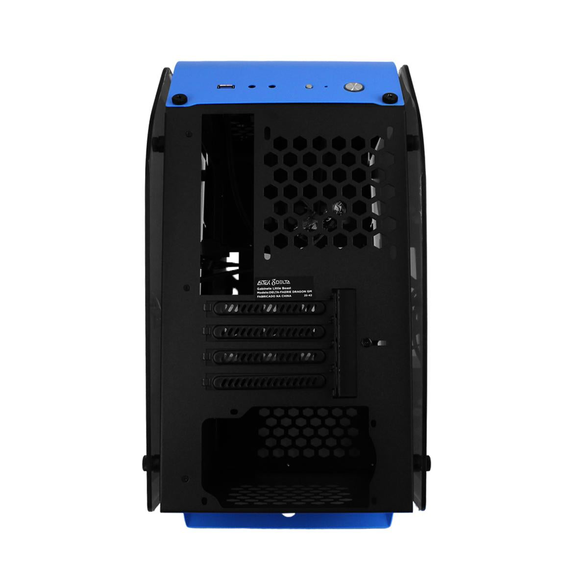 Gabinete Gamer DELTA Little Beats Micro-ATX / ITX com Vidro Temperado - DELTA-FAERIE-DRAGON-GM