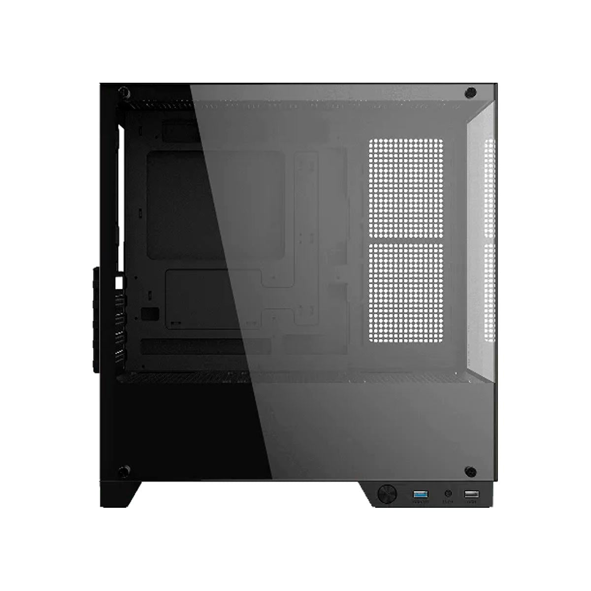 Gabinete Gamer Mid Tower Oderço com Vidro Temperado Duplo Para Setup Compatível com Water Cooler - GFFTWRBV
