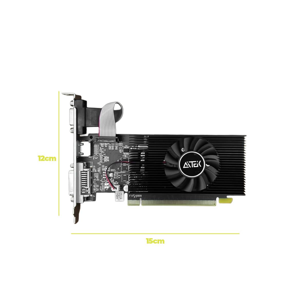Placa de Vídeo GT240 1GB GDDR3 AITEK Para Uso Diário e Jogos Leves - DELTA-GT240