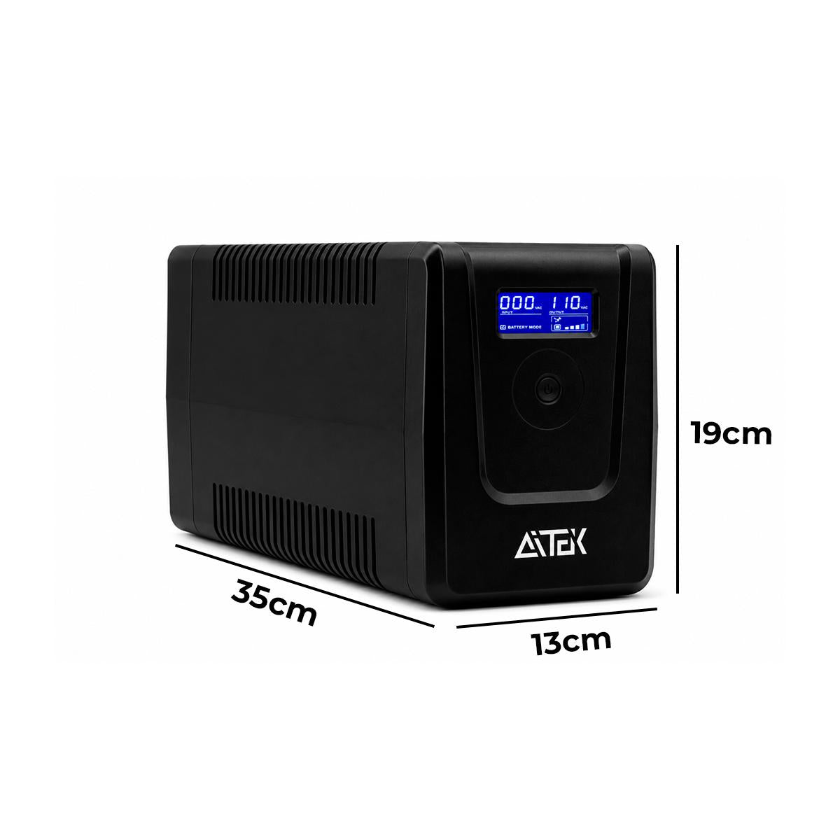 Nobreak Senoidal 1200VA 110V Aitek Estabilizador Para Escritório Profissional - ANB-121