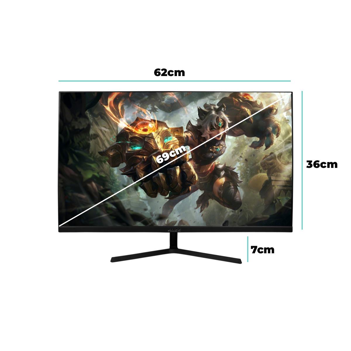 Monitor Gamer 27'' Kozz 1920x1080px 100Hz 5ms VGA HDMI 110/220V - KZ-M2715
