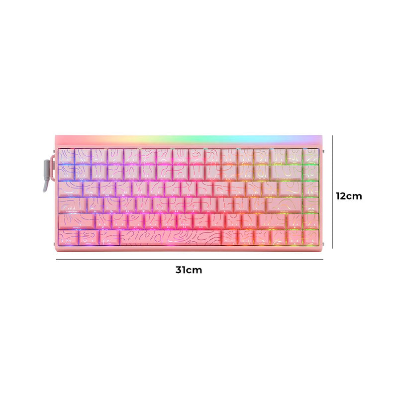 Teclado Mecânico AULA Hero84 HE Hall Effect 8K Polling Rate Rapid Trigger 0,01mm