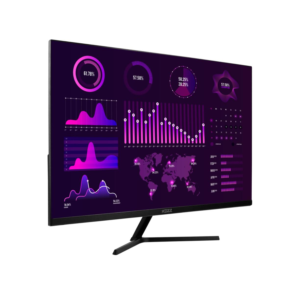 Monitor 27 Pol FHD Kozz 144Hz 1ms Fluidez para Gamers Competitivos - KZ-M2725