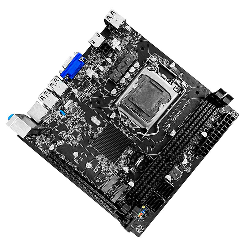 Placa-Mãe H61 DDR3 Aitek Micro ATX LGA1155 com HDMI, VGA e Slot M.2 - DELTA-H61M2