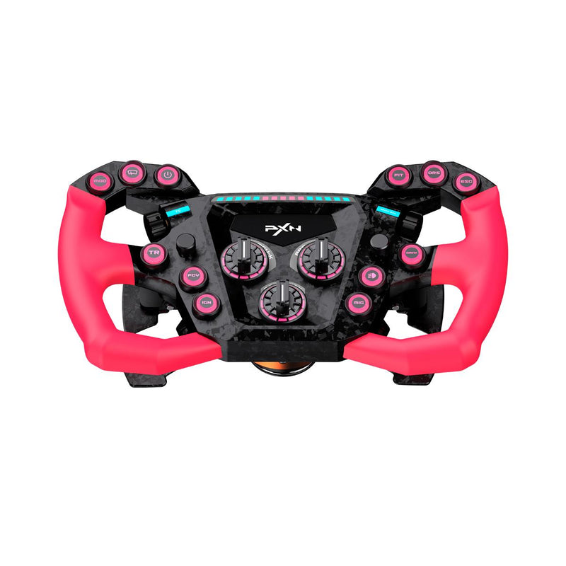 Volante Gamer PXN GT One Alta Performance para Simuladores Iluminação RGB - PXN-WGTL-GT-ONE