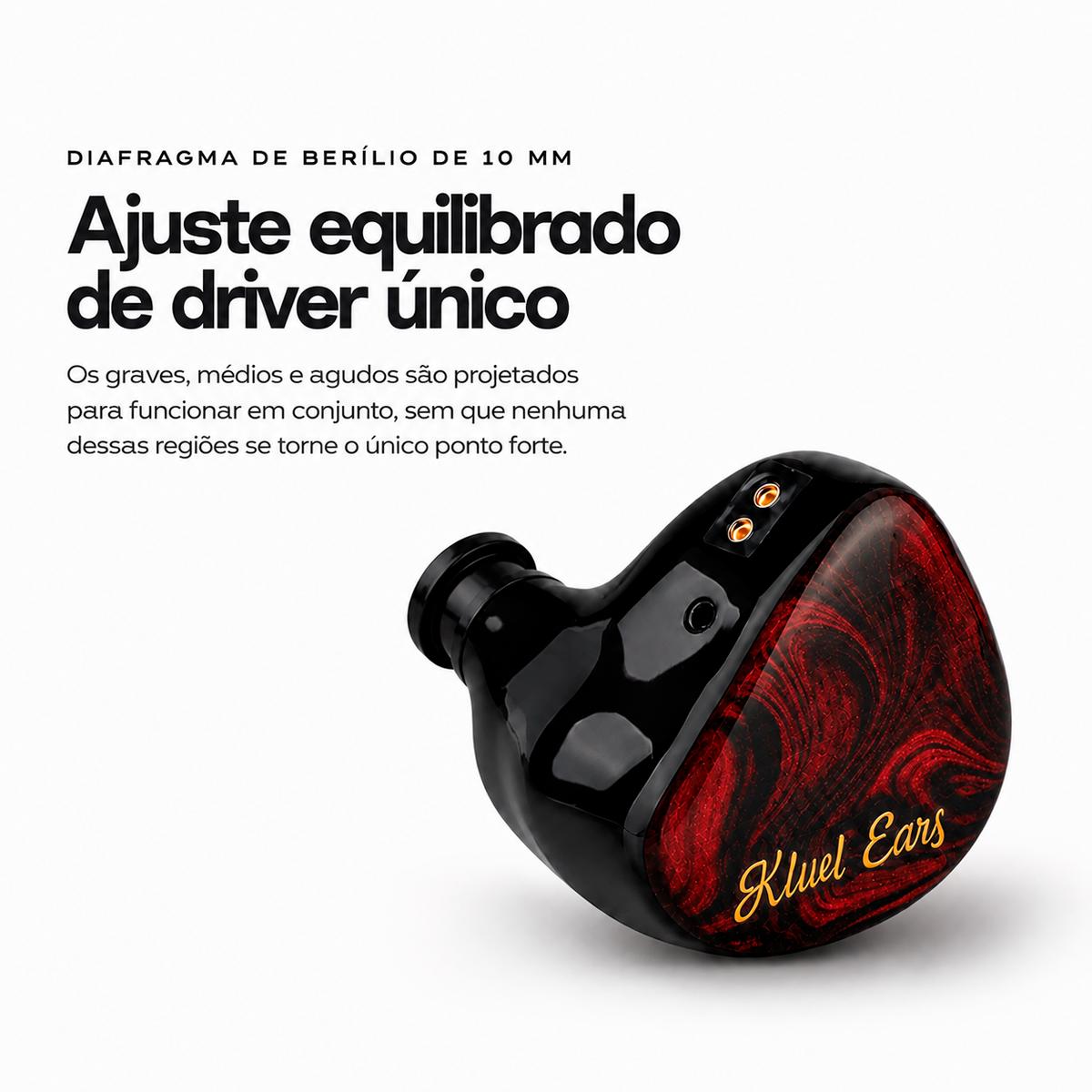 Fone In Ear Kiwi Cadenza com Agudos Cristalinos e Graves Firmes