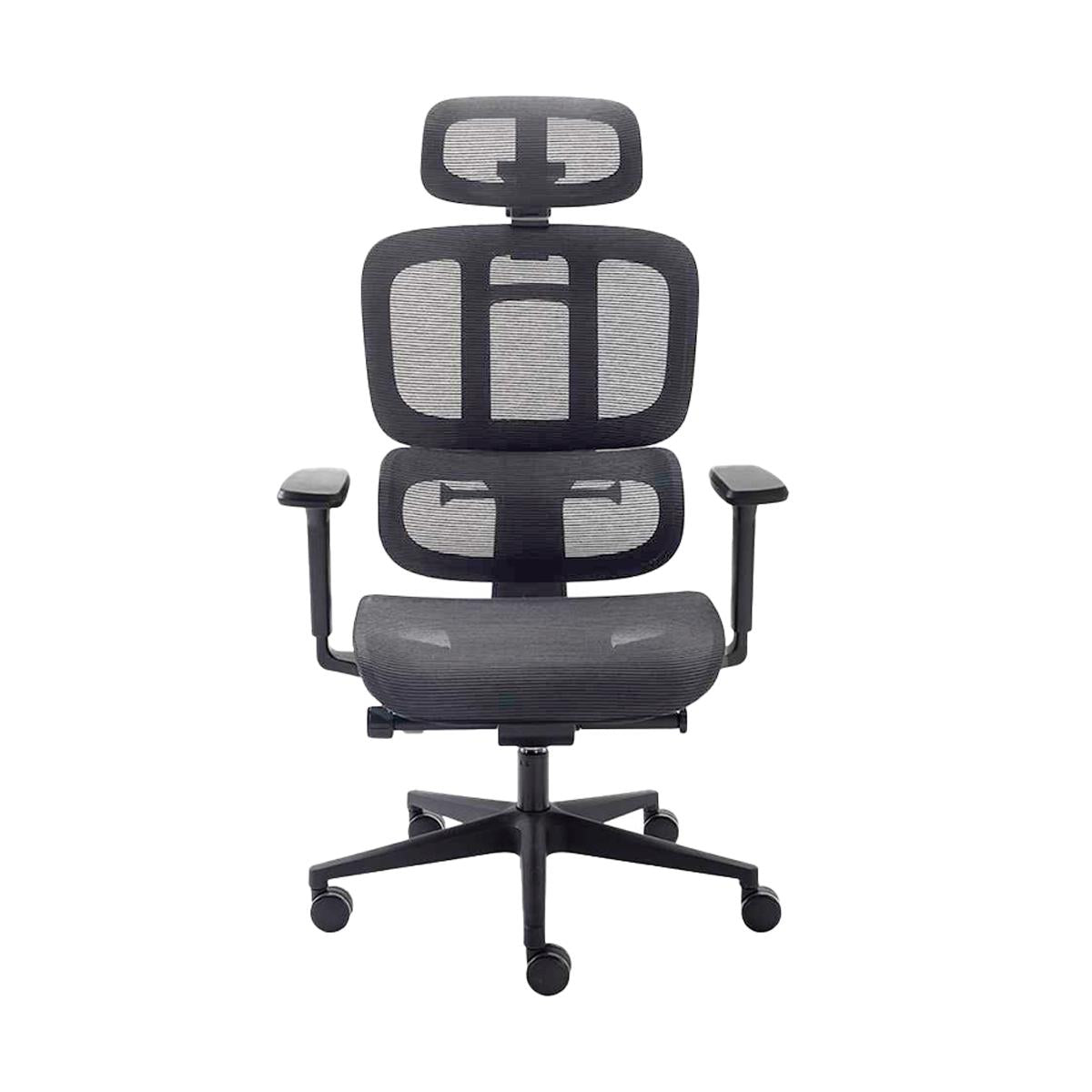 Cadeira de Escritório Ergonômica Elements Sophy Grafite Mesh Reclínio 150°Conforto Máximo - ELEM-70061