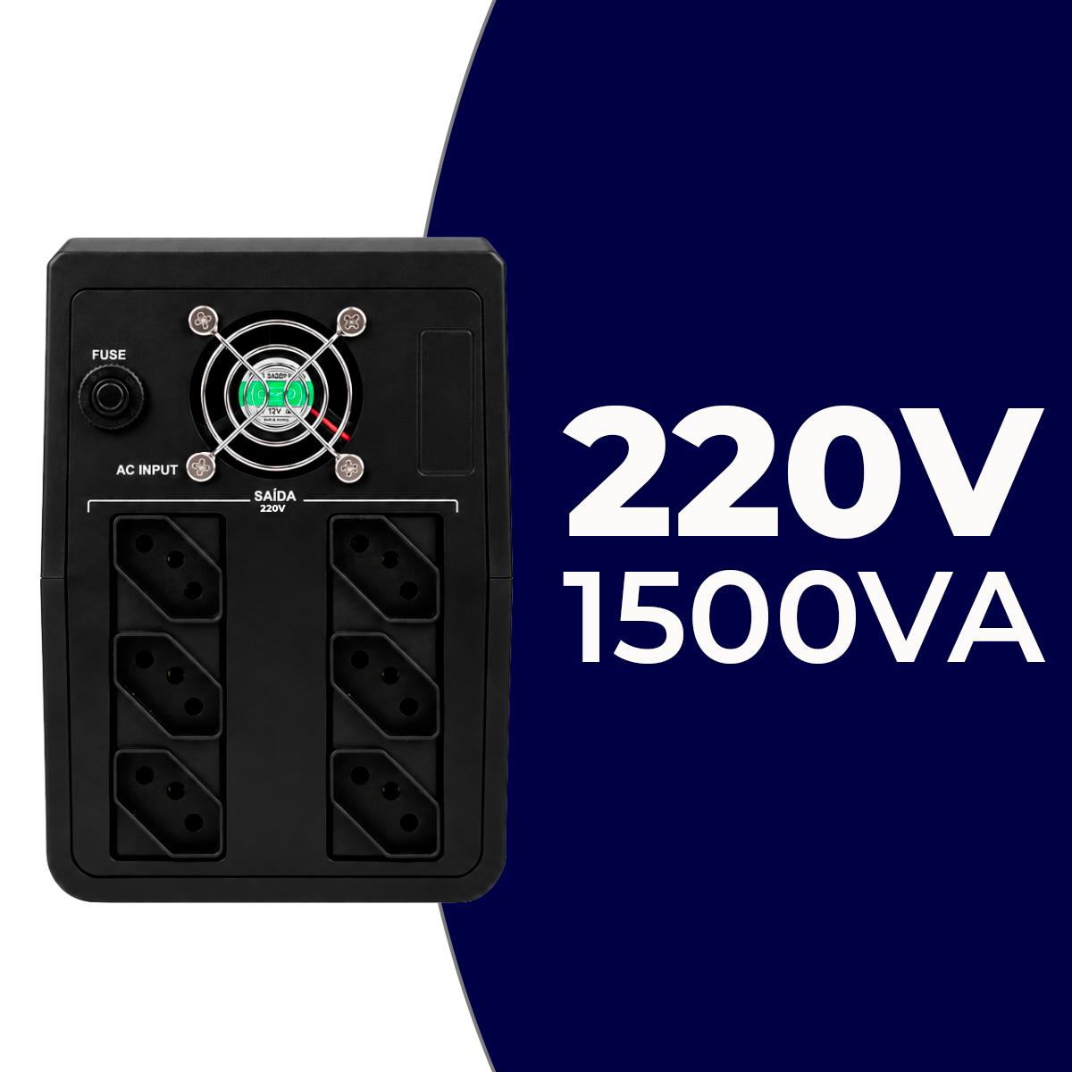 Nobreak Senoidal 1500VA 220V Aitek Alta Potência Para Ambiente Profissional - ANB-152