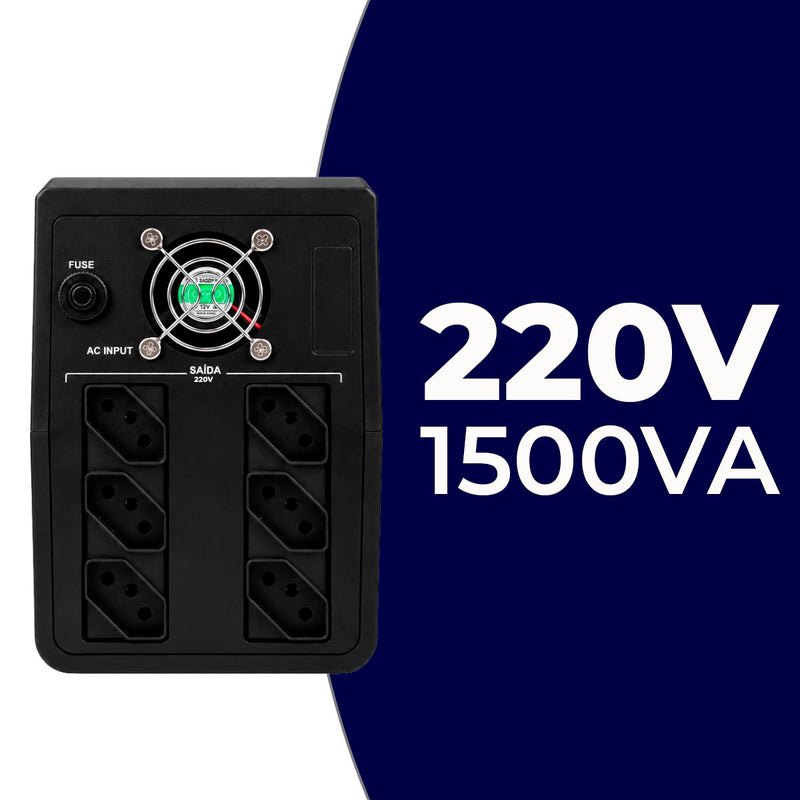 Nobreak Senoidal 1500VA 220V Aitek Alta Potência Para Ambiente Profissional - ANB-152