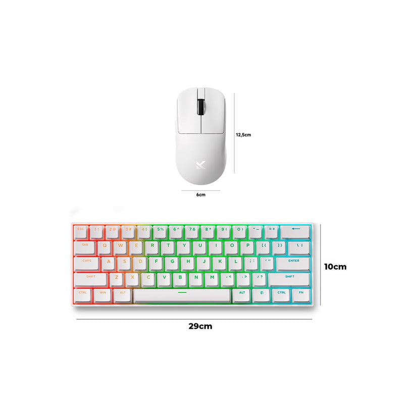 Kit Teclado MCHOSE Ace 60 Gasket Mount RGB + Mouse L7 39g