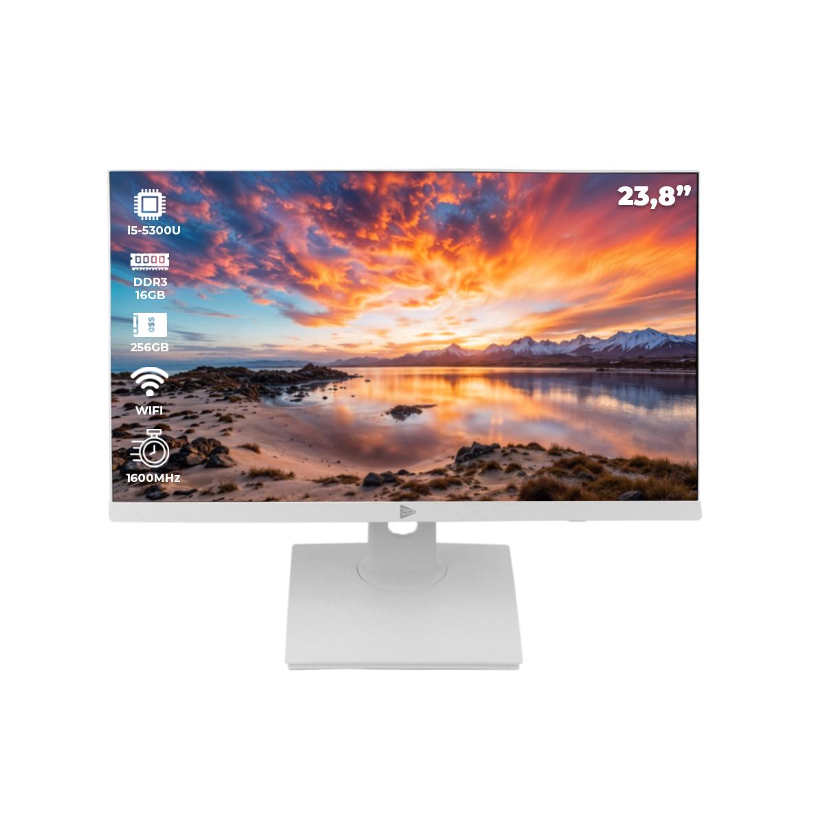 All In One 23,8 Pol Intel i5-6200U Grasep 16GB SSD 256GB Wi-fi Webcam Windows 11 Pro - D-AI17