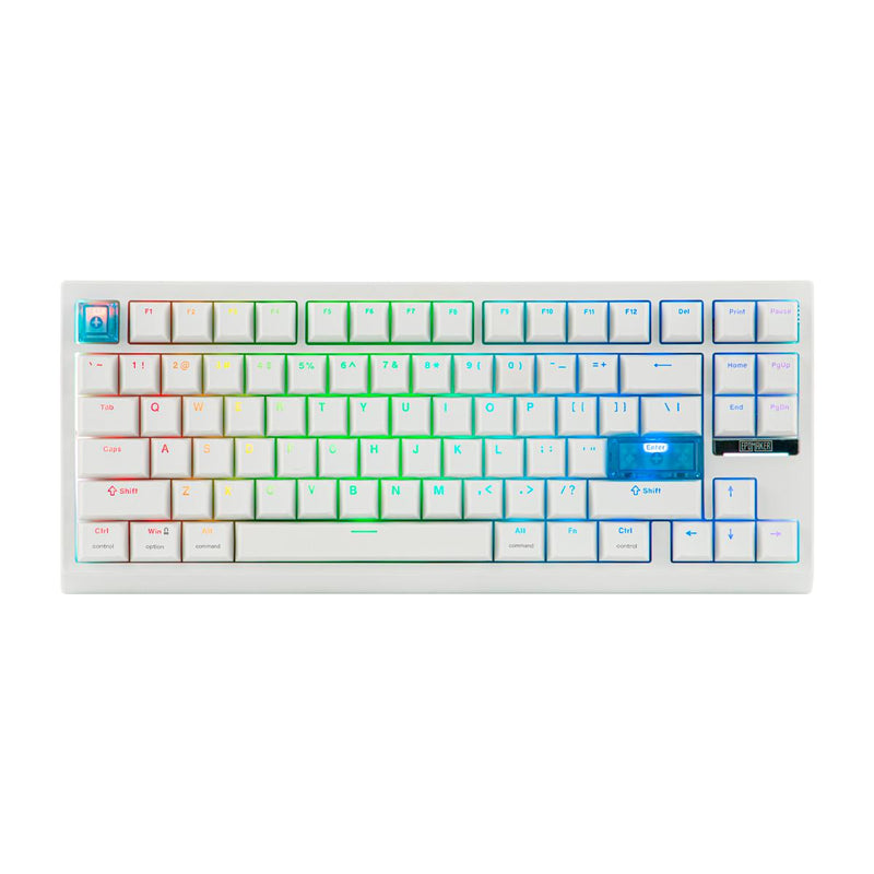 Teclado Gamer EPOMAKER G84 HE 80% Switches Magnéticos Creamy Jade Conexão Tri-Mode