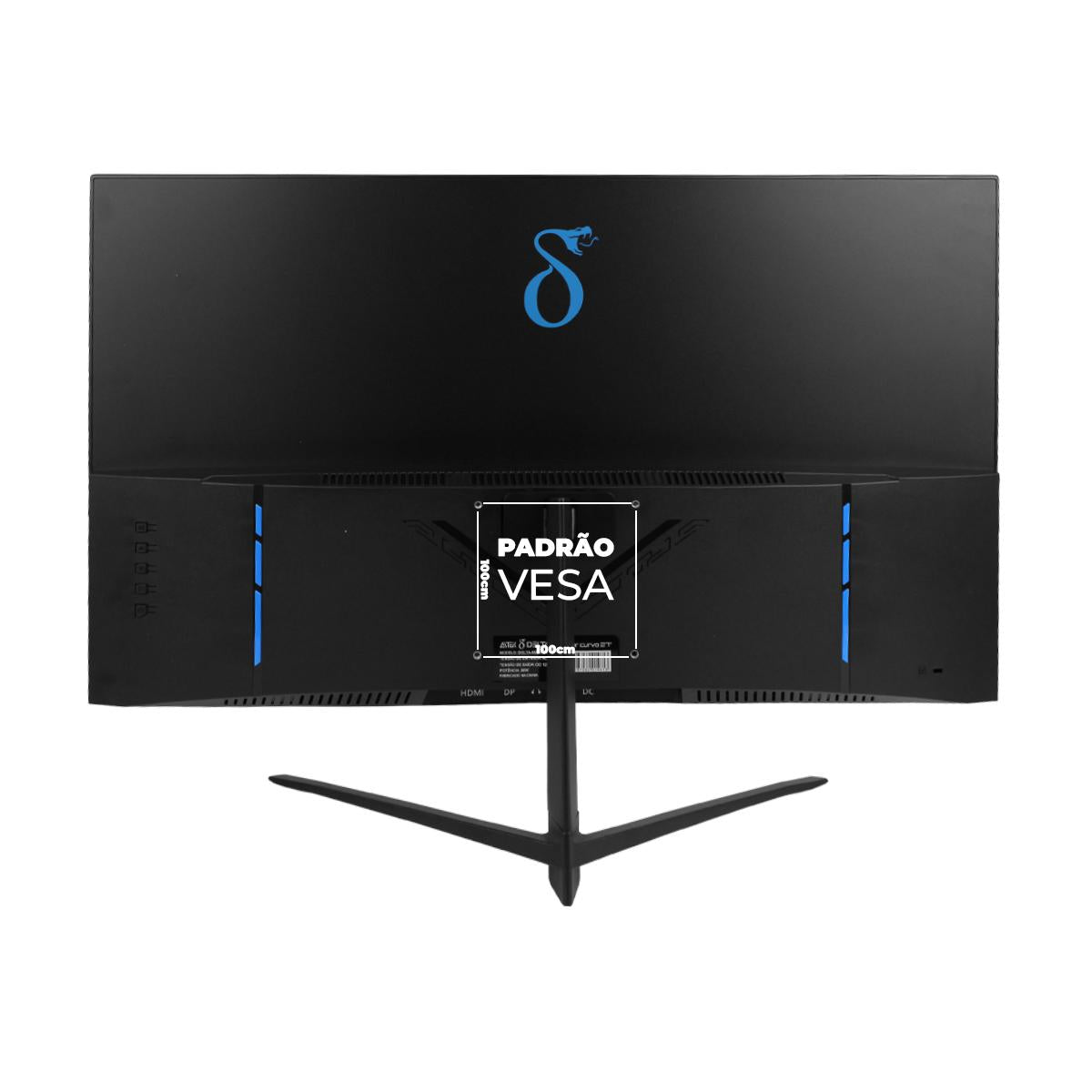 Monitor Gamer Curvo 27'' Full HD Aitek 180Hz 1ms com FreeSync HDMI e DisplayPort – DELTA-M2712AC