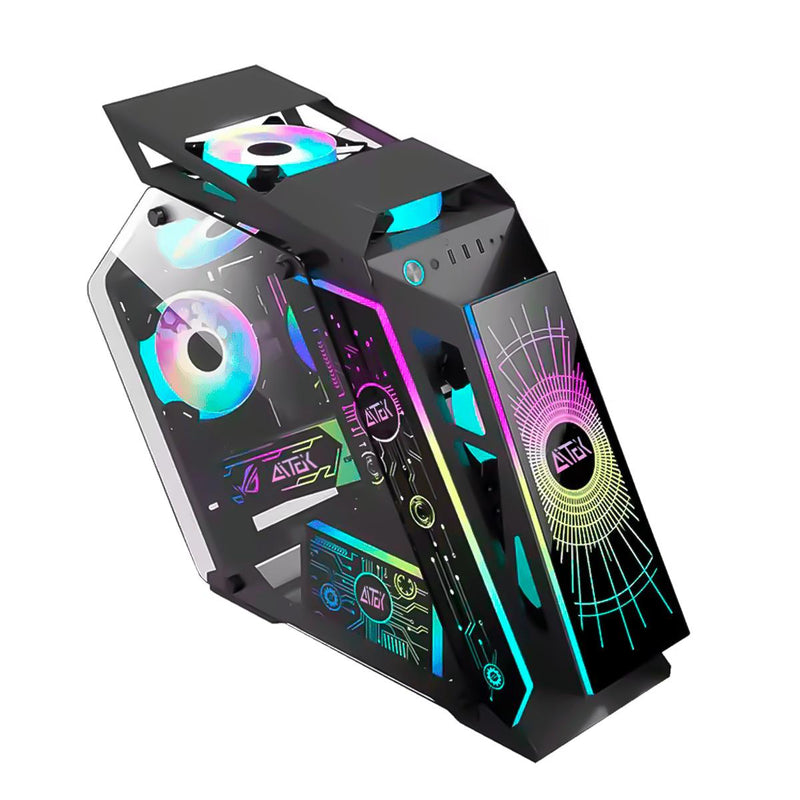 Gabinete Gamer Aitek RGB M-ATX/ATX Vidro Temperado Alta Performance - AGP-M29165P