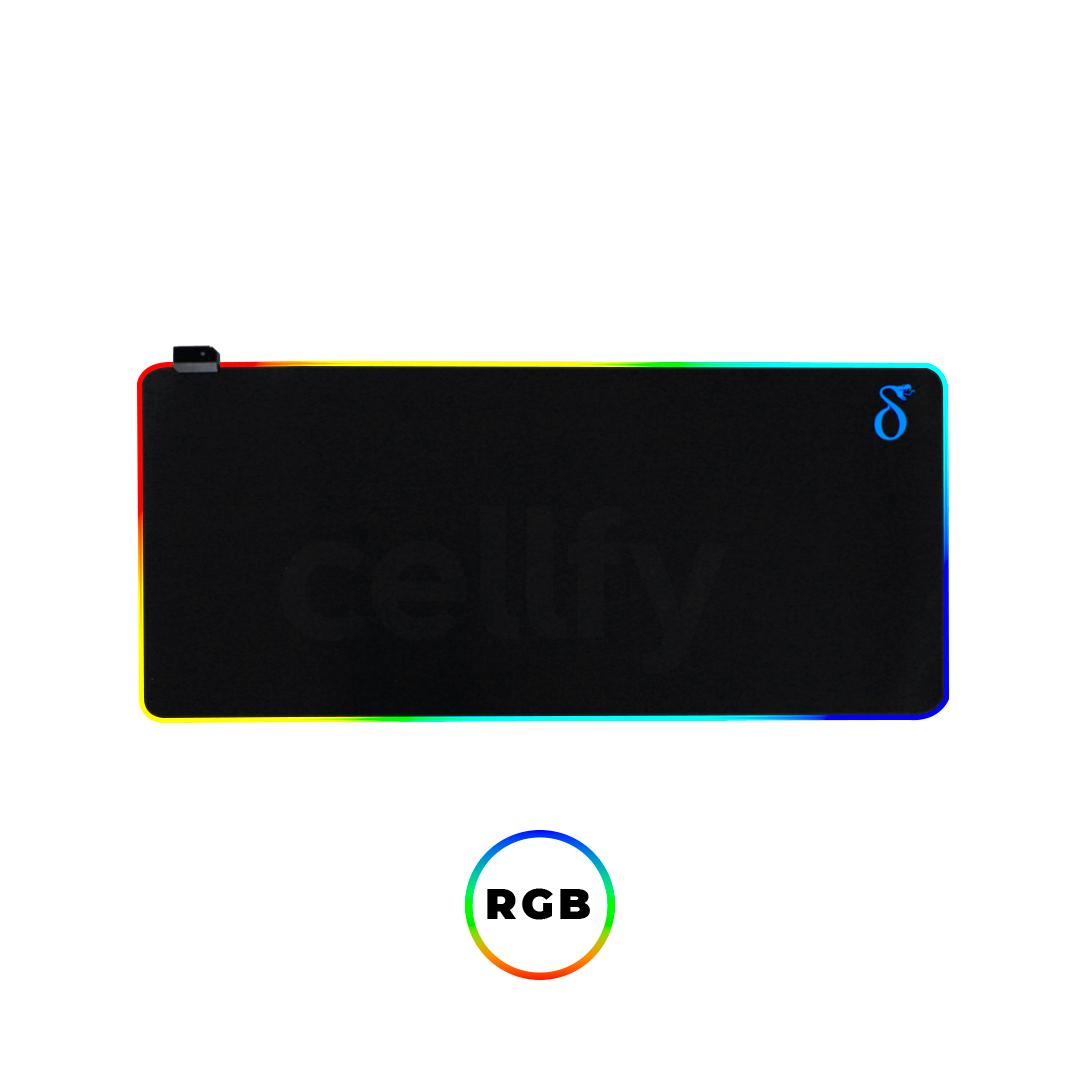 Mousepad Gamer LED RGB 90x40cm Aitek Iluminado 7 Cores Antiderrapante USB - DELTA-P9040