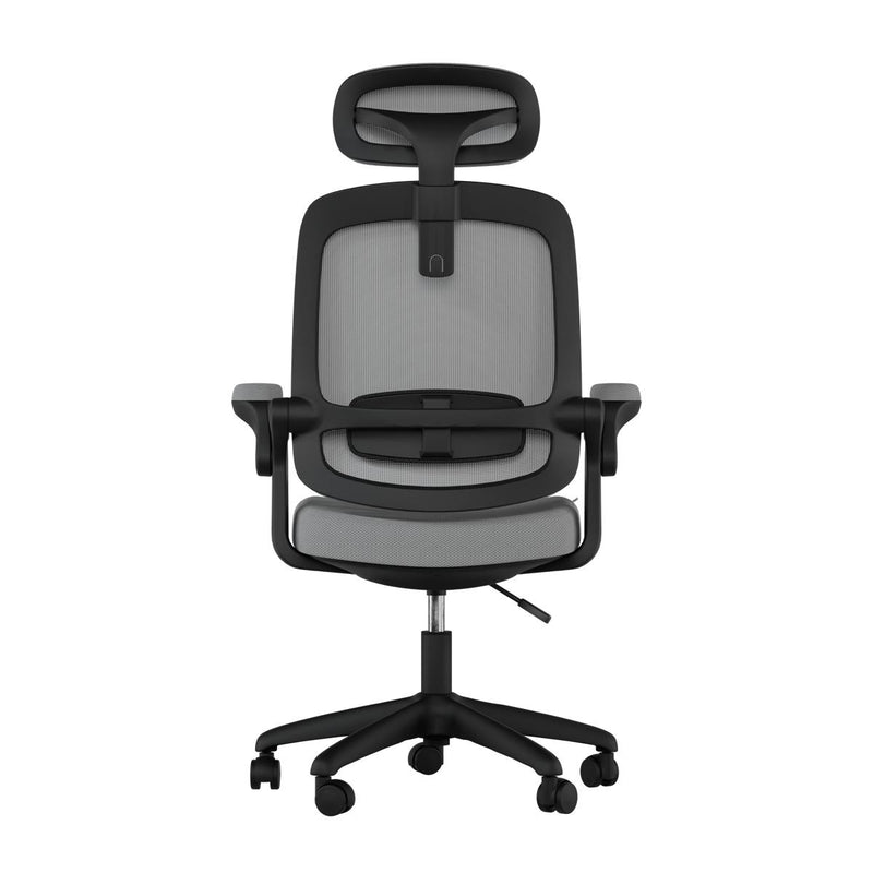 Cadeira Ergonômica Elements Astra com Ajuste Lombar Encosto Mesh Braços Retráteis