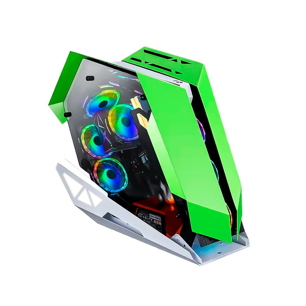 Gabinete Gamer Aitek RGB Lateral Vidro Temperado Suporte Water Cooler 240mm - DELTA-VIPER-GA