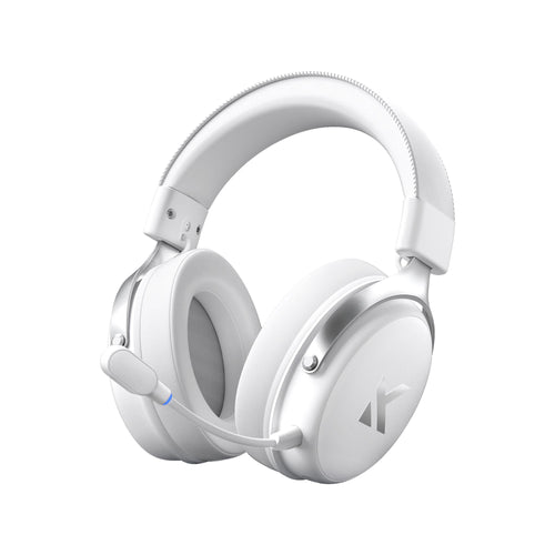 Headset V9 Pro MCHOSE Gamer Icy White Sem Fio 7.1 Surround 250h BT 2.4G Microfone IA