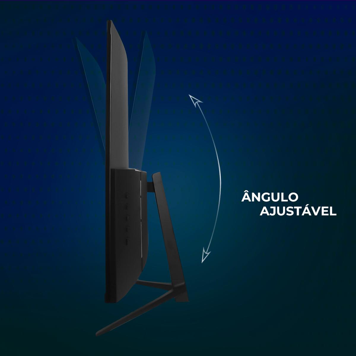 Monitor Gamer Curvo 27” Aitek Painel VA 180Hz 1ms HDMI DisplayPort G-Sync com Áudio Embutido - DELTA-M2722AC