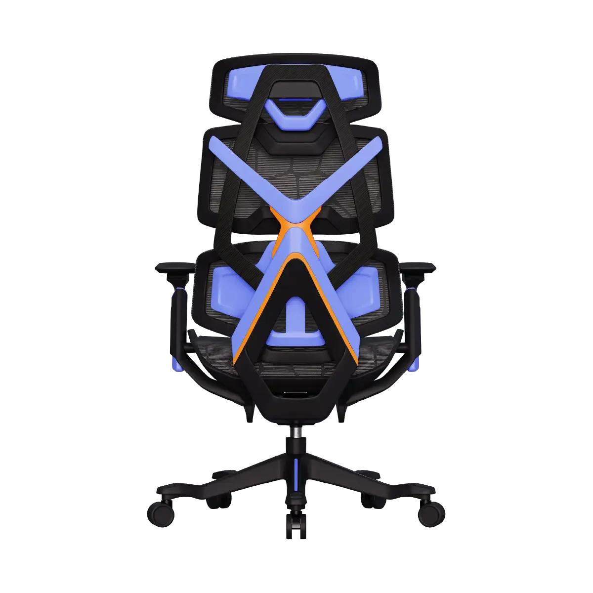 Cadeira Gamer Profissional Elements Vector com Apoio de Cabeça 2D e Revestimento em Mesh - ELEM-72121