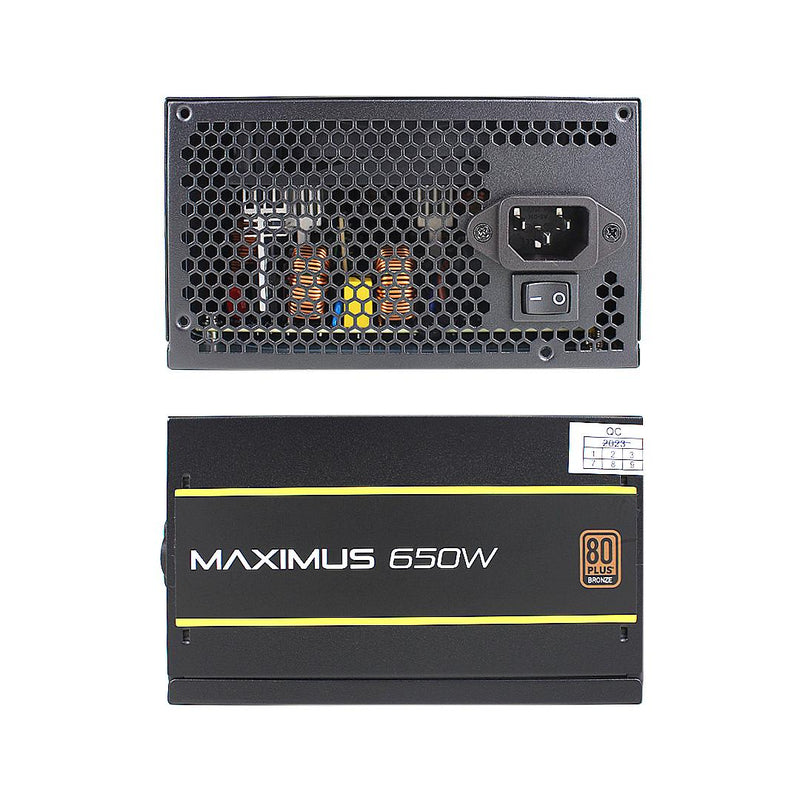 Fonte Gamer ATX Revenger 650W Ultra-Silenciosa 80 Plus Bronze PFC PC Desktop - FO-MAX02