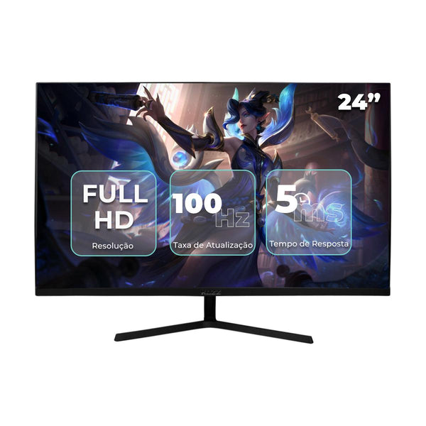 Monitor Gamer 24'' Full HD Kozz M2415 - LED Redução Luz Azul 100Hz 5ms - KZ-M2415