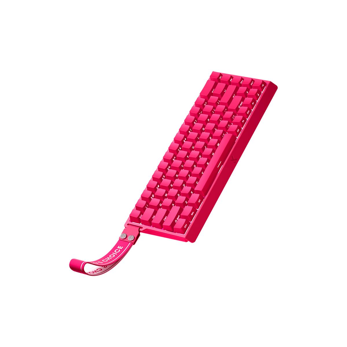 Teclado Gamer MCHOSE Ace 68 Rosa Hall Effect 65% Iluminação RGB