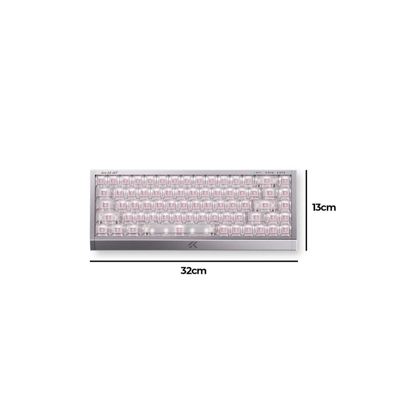 Teclado Hall Effect MCHOSE Ace68 GT com Atuação Ajustável Iluminação ARGB