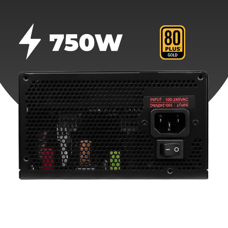 Fonte ATX Gamer Revenger 750W Modular 80 Plus Gold PFC Ativo Power Supply Revenger Silenciosa Alto Desempenho - FO-MAX08