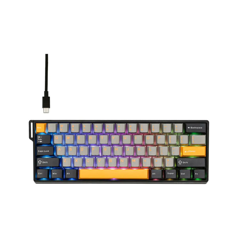 Teclado Gamer AULA 60HE MAX Polling Rate 8000Hz Plug And Play USB-C