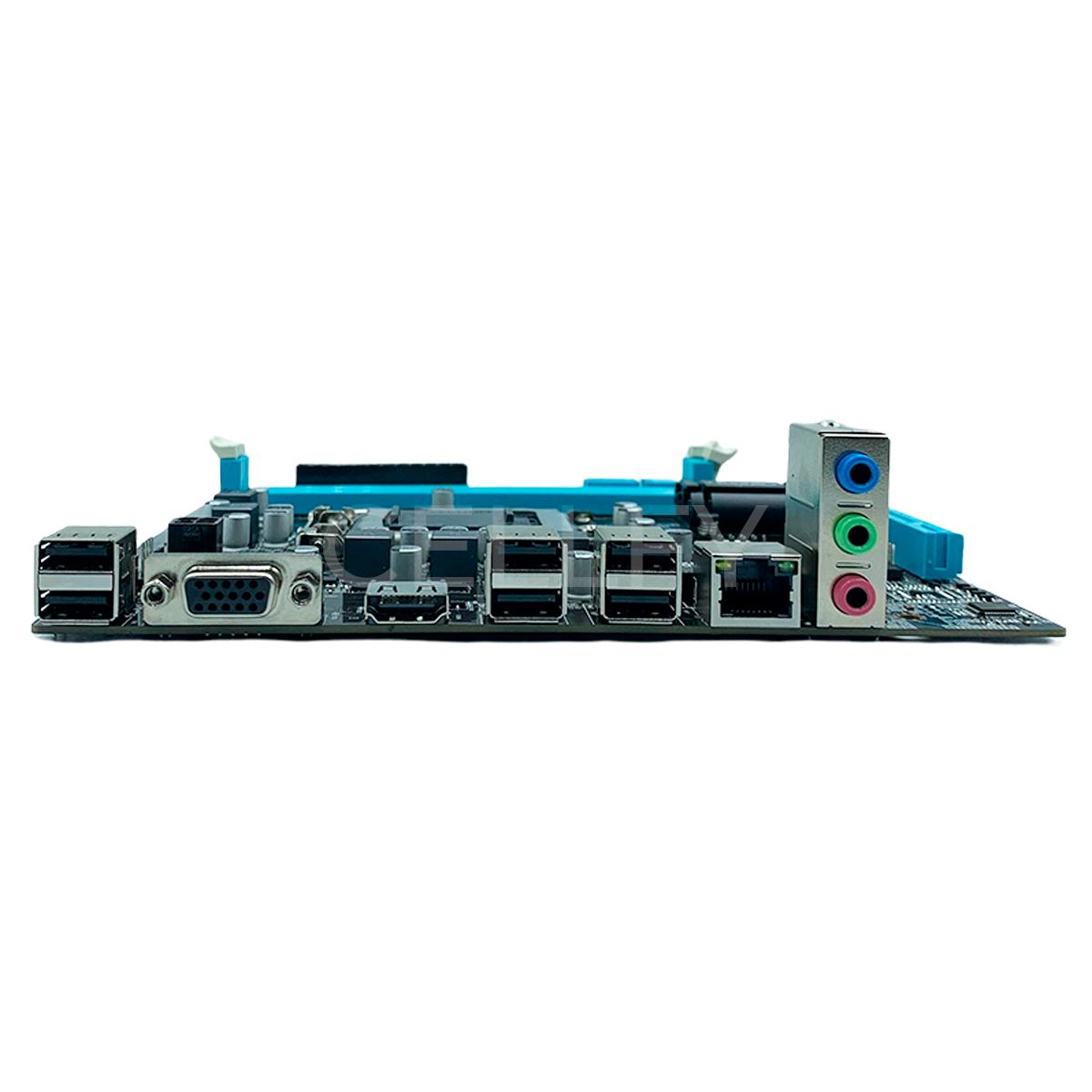 Placa-Mãe LGA1155 Knup Intel H61 DDR3 16GB Micro ATX HDMI VGA NVMe - KP-H61