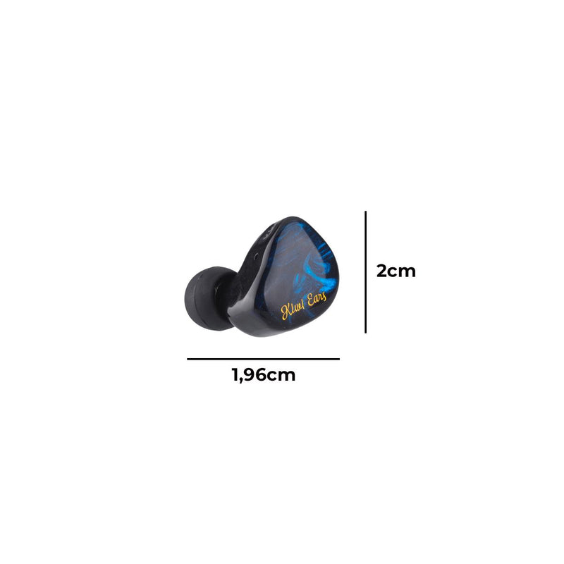 Fone In Ear Kiwi Cadenza com Concha em Resina Médica Leve e Ergonômica