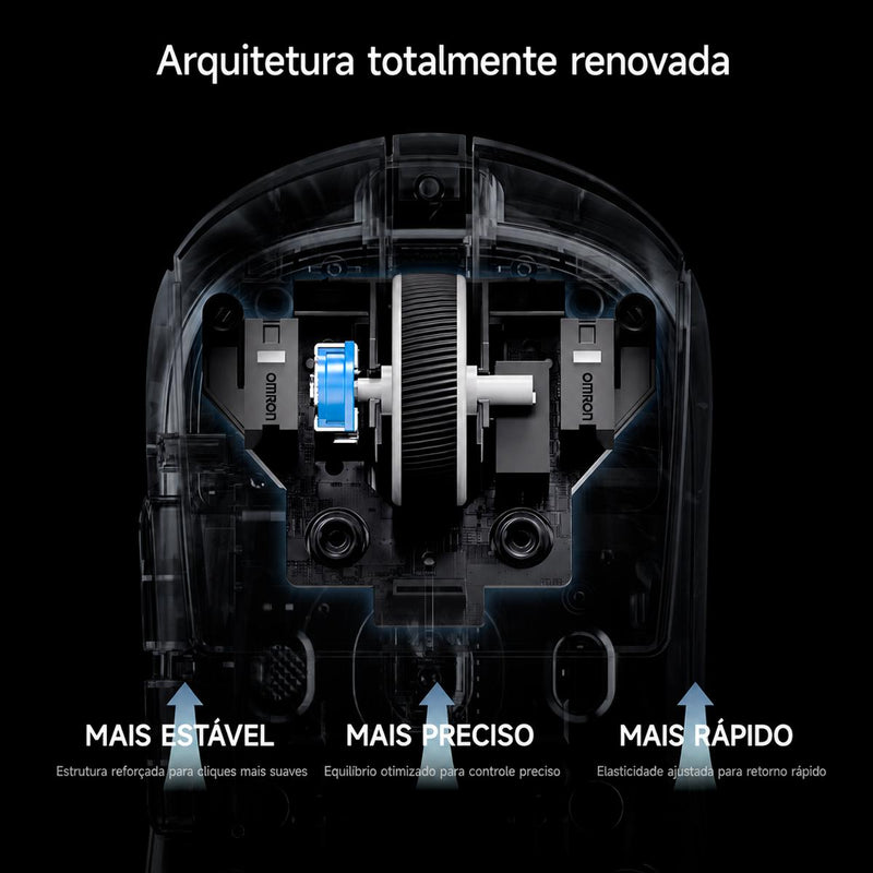 Mouse Gamer MCHOSE A7 V2 Ultra+ Tri Mode com Latência de 0,125ms para FPS