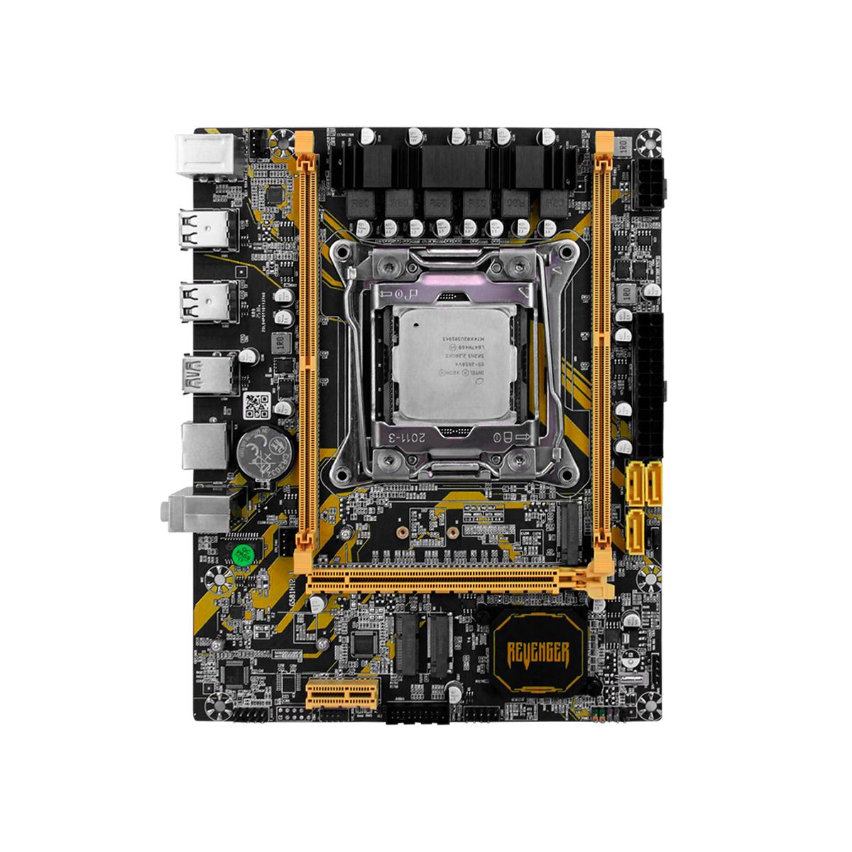 Placa Mãe X99 Revenger Chipset Intel LGA 2011-V3 DDR4 2666MHz NVME M.2 USB 3.0 Upgrade PC- G-X99C-50V4