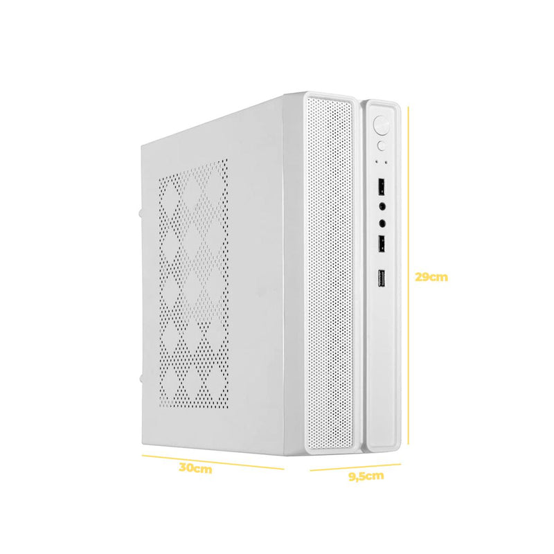 Gabinete Slimdesk Bluecase Compatível M-ATX/Mini-ITX Design Compacto para Escritório Fonte 200W - BG-2002W