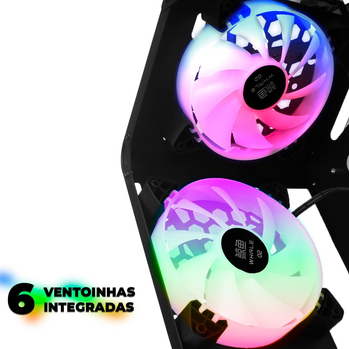 Gabinete Gamer Aitek RGB M-ATX/ATX Vidro Temperado Alta Performance - AGP-M29165P
