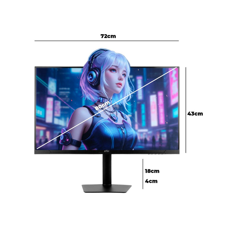 Monitor Gamer MT3220APRO Tela 32’’ WQHD Touchscreen 100Hz 1ms IPS FreeSync G-SYNC- DELTA-MT3220APRO
