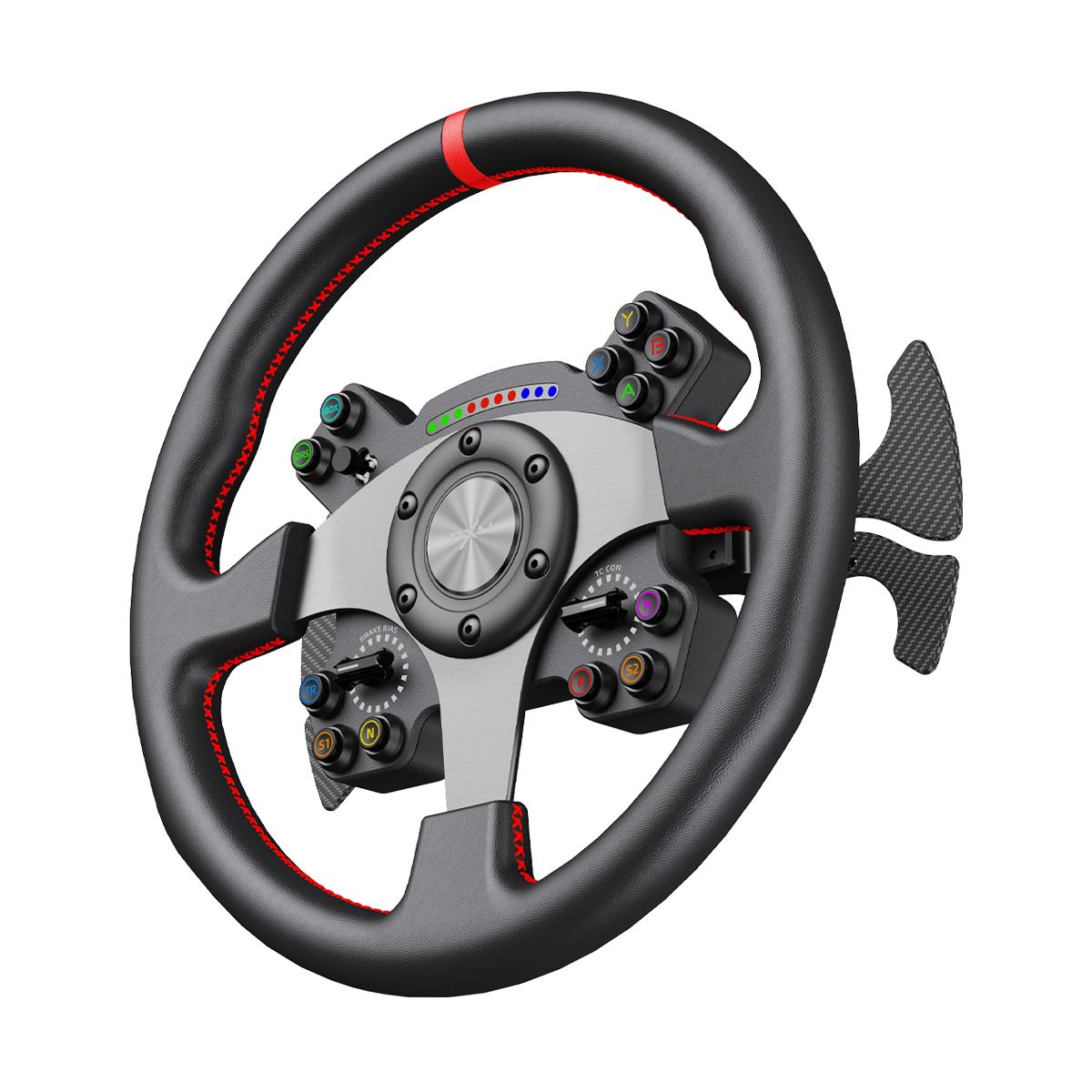 Volante Gamer PXN W CS R2 Com LEDs Calibragem Rápida Racing - PXN-WCS-R2