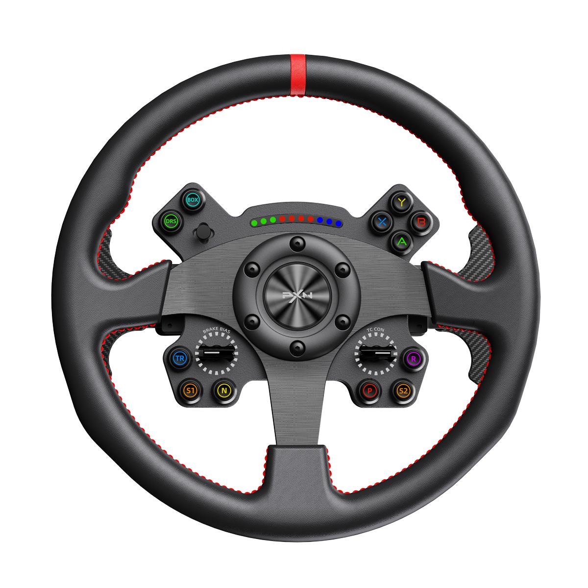 Volante Gamer PXN W CS R2 Com LEDs Calibragem Rápida Racing - PXN-WCS-R2