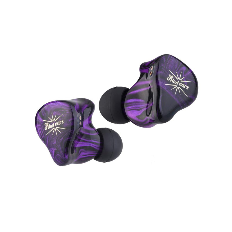Fone Kiwi Ears Quartet IEM Híbrido 2DD+2BA com Ajuste de Grave por Chaves