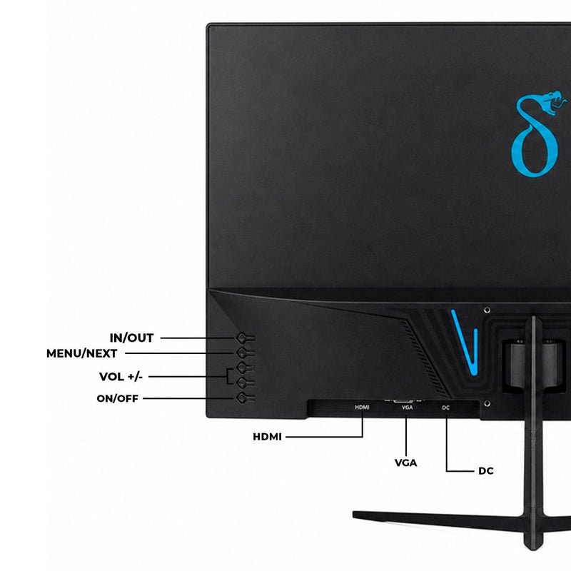 Monitor Gamer Full HD 1920x1080 120Hz 1ms Baixa Latência HDMI VGA Bivolt