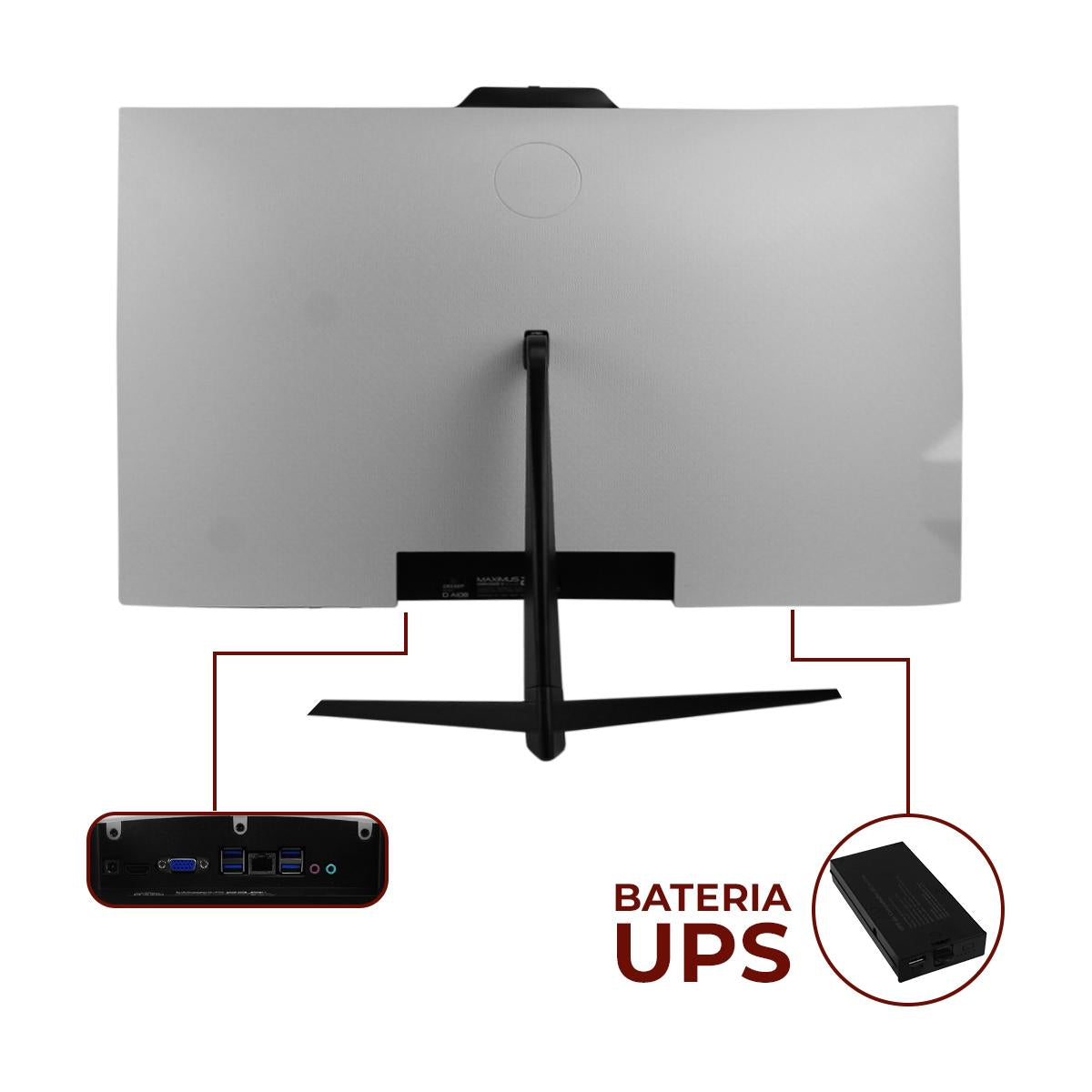All In One 23,8'' Intel i5-6200U Grasep 8GB DDR4 512GB SSD Full HD Webcam Wi-Fi 5 UPS - D-AI07