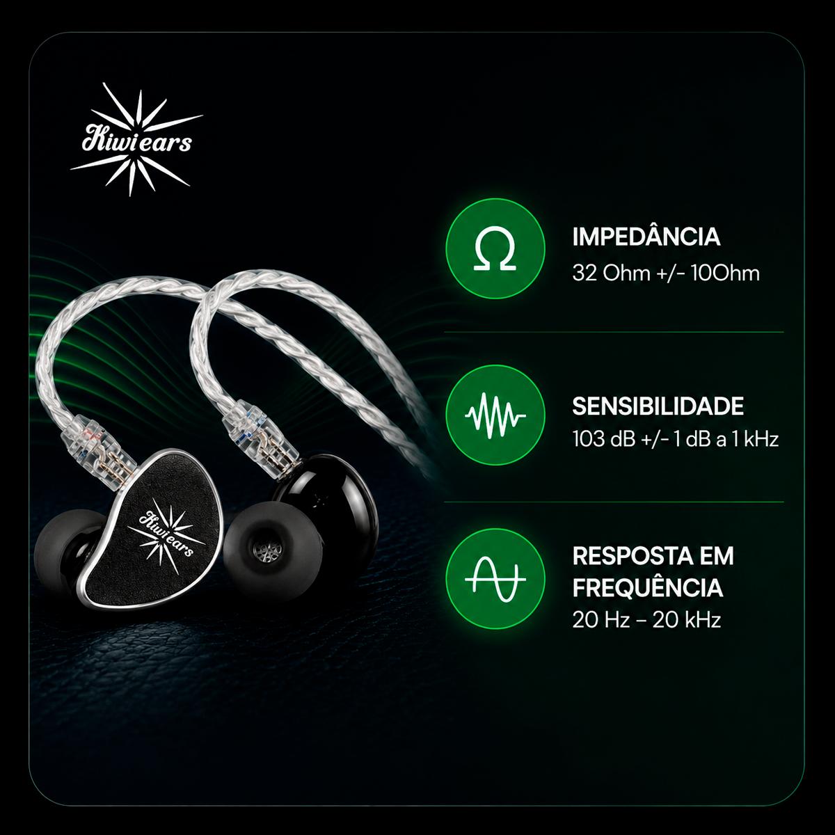 Fone Kiwi Belle Com Microfone P2 3.5mm Som Hi-Fi para Jogos, Música e Chamadas