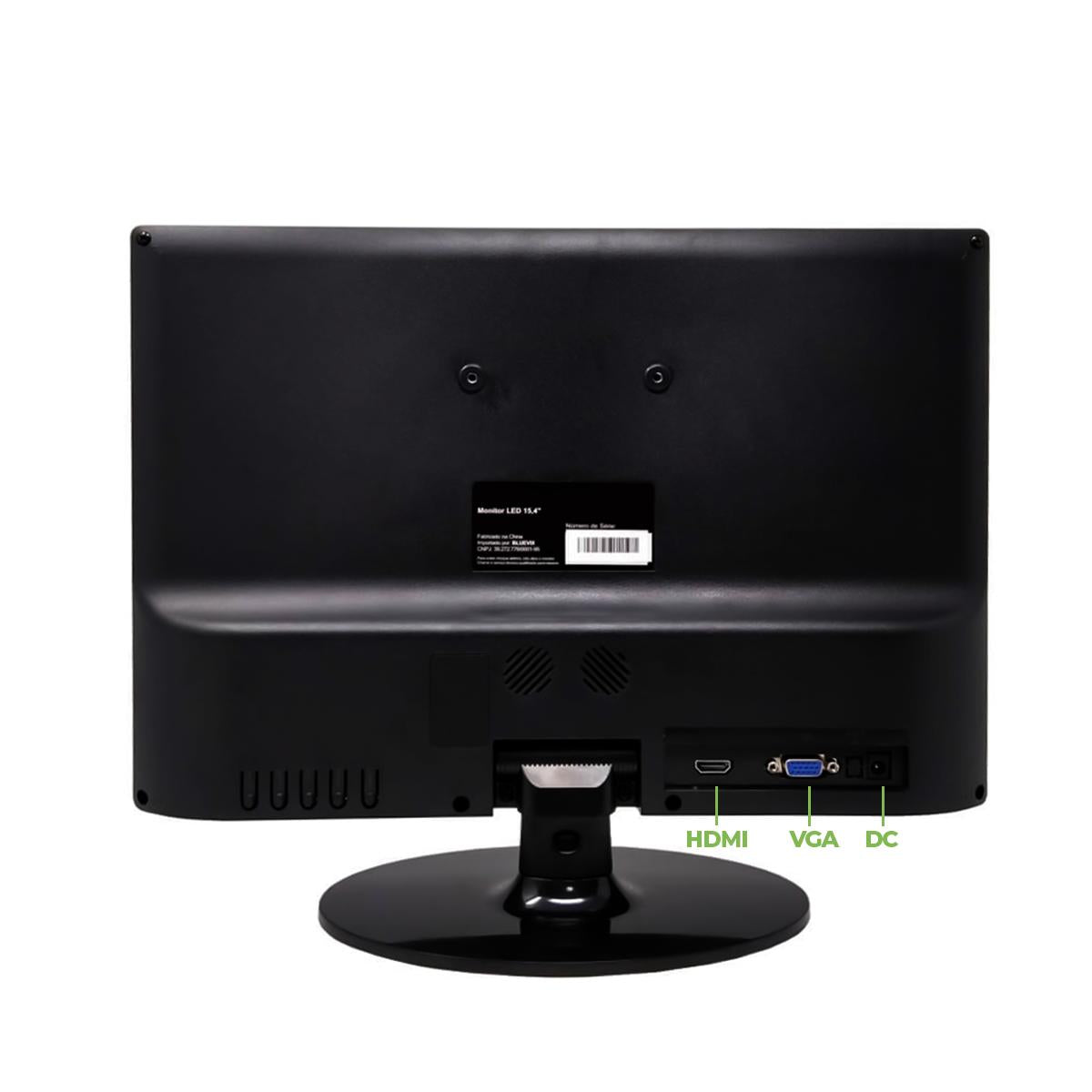 Monitor Compacto 15,4 Pol Bluecase 1280x800 60Hz Bivolt Produtividade Home Office - BM154X1HVW