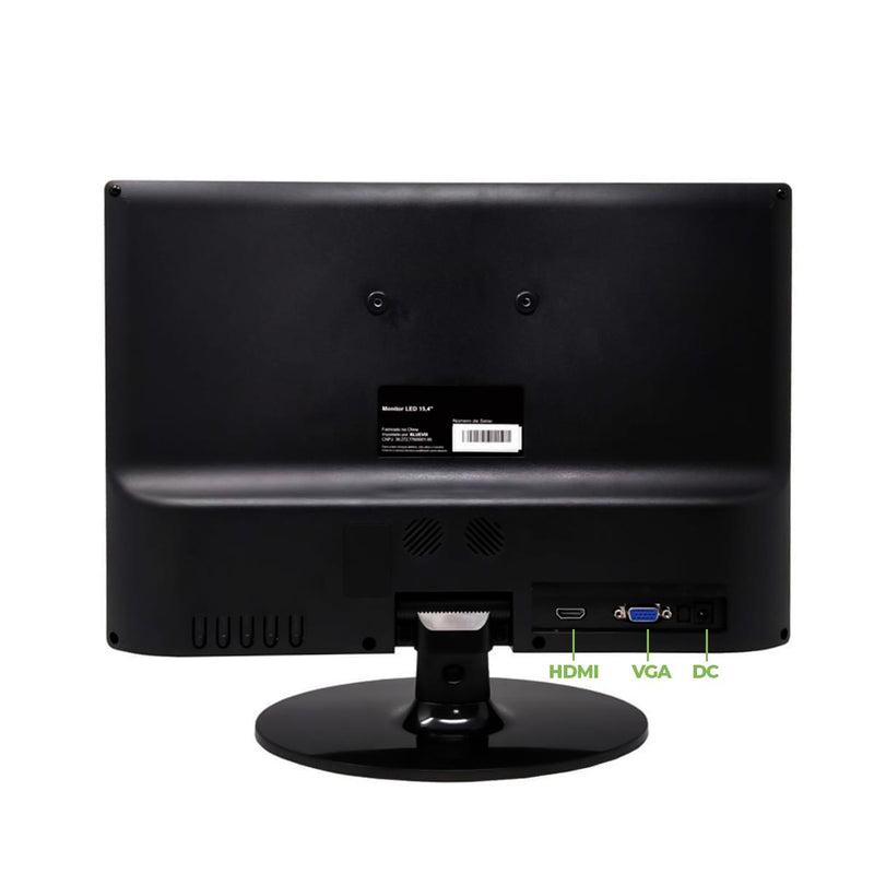 Monitor Compacto 15,4 Pol Bluecase 1280x800 60Hz Bivolt Produtividade Home Office - BM154X1HVW