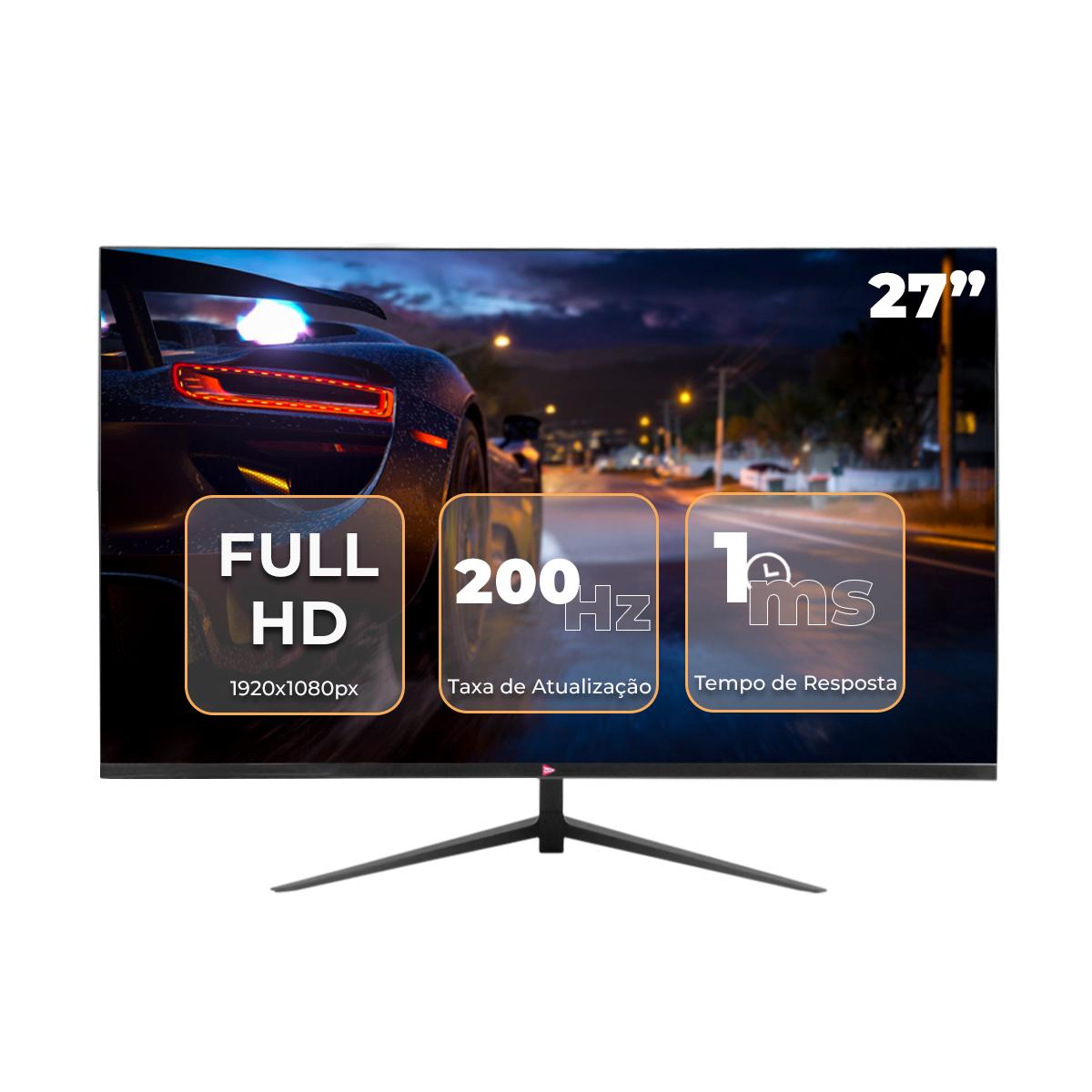 Monitor Gamer Curvo 27 Pol Grasep R1500 200Hz 1ms Performance Multitarefa - D-GR270-200H
