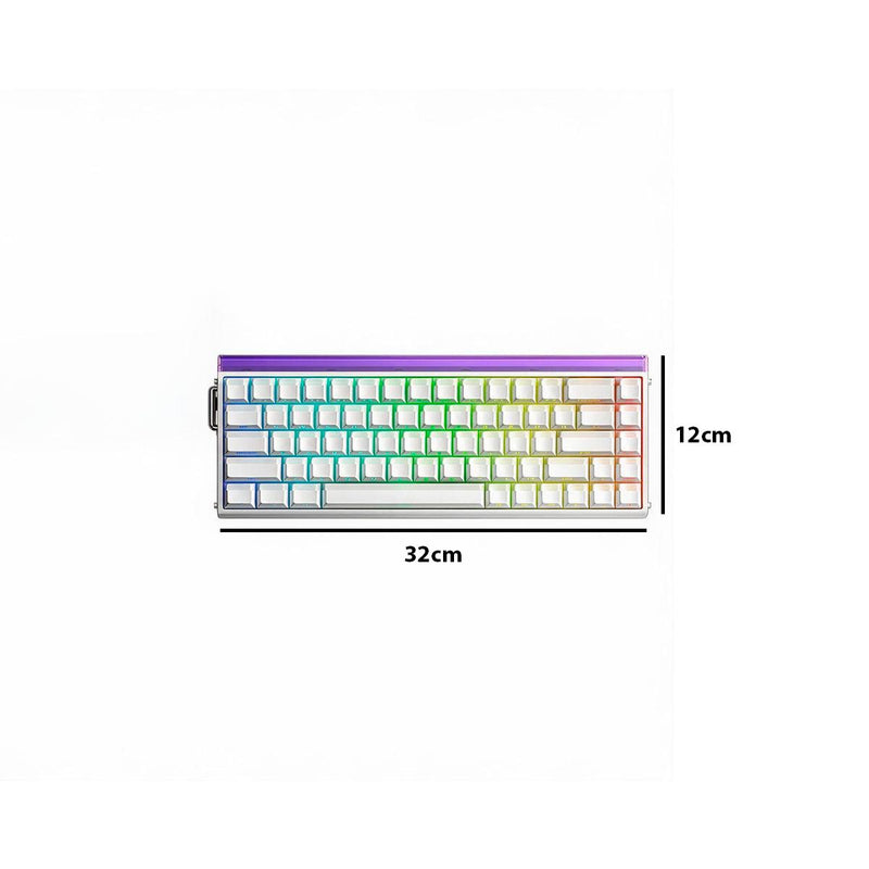 Teclado Gamer 65% AULA Hero68 HE Magnético com Polling 8000Hz e Snap Tap