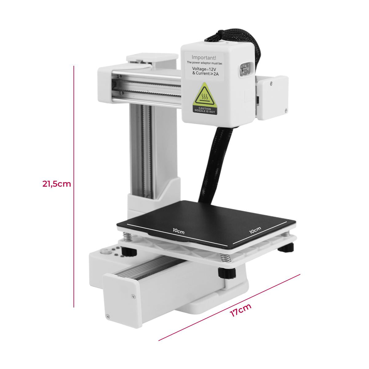 Mini Impressora 3D K10 Compacta Fácil Uso PLA - ED-K10