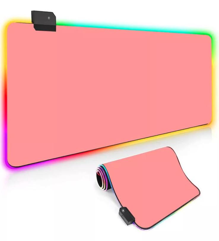 Mousepad Gamer LED RGB 80x30cm 7 Cores Antiderrapante Aitek USB Plug & Play - DELTA-P8030R