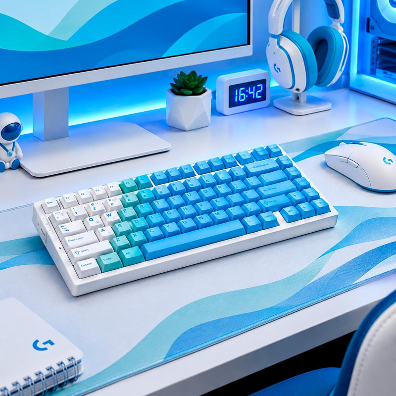Teclado Gamer Sem Fio MCHOSE G75 Pro – Bateria 8000mAh e Keycaps PBT